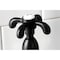 Kingston Brass KS1270TXBS French Country Bridge Kitchen Faucet W/ Brass Sprayer, Black KS1270TXBS - alternate 5